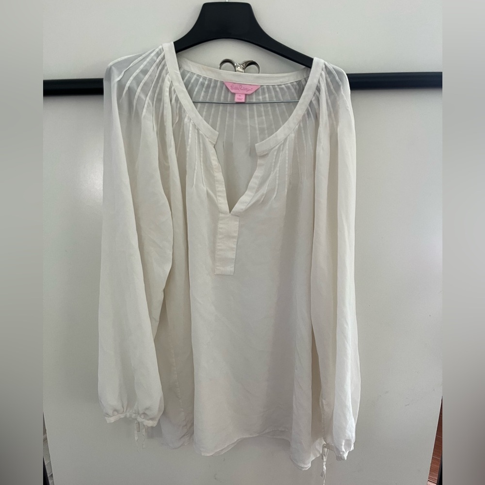Lilly Pulitzer Silk Long Sleeve Blouse